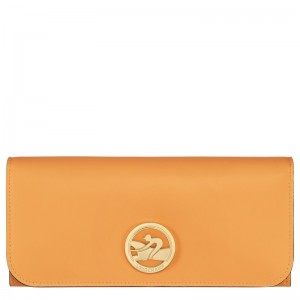 Apricot Longchamp Box-Trot Continental - Leather Women Wallets | 019587BLR