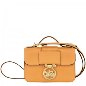 Apricot Longchamp Box-Trot XS Crossbody bag - Leather Women Crossbody bags | 209375THN