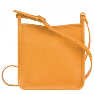 Apricot Longchamp Le Foulonné S Crossbody bag - Leather Women Crossbody bags | 479602ZSR