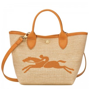 Apricot Longchamp Le Panier Pliage S Basket - Canvas Women Handbags | 981053SWB