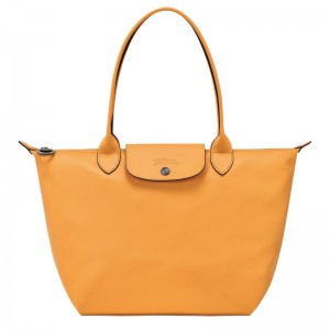 Apricot Longchamp Le Pliage Xtra M - Leather Women Shoulder bags | 029683UOJ