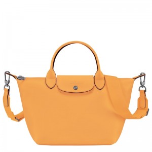 Apricot Longchamp Le Pliage Xtra S - Leather Women Handbags | 183765MRD