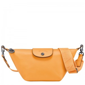 Apricot Longchamp Le Pliage Xtra XS Crossbody bag - Leather Men Crossbody bags | 041768IZK