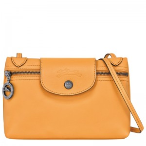 Apricot Longchamp Le Pliage Xtra XS Crossbody bag - Leather Women Crossbody bags | 467039PFU