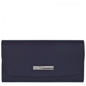 Bilberry Longchamp Le Roseau Continental - Leather Women Wallets | 734059RIM