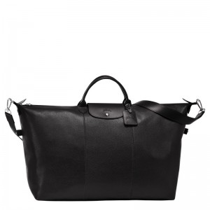 Black Longchamp Le Foulonné S - Leather Women Travel bags | 904785UKX