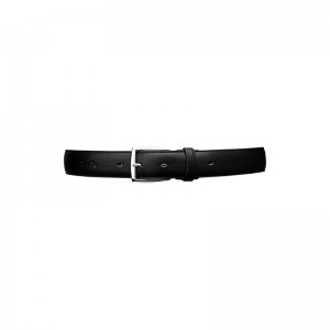 Black Longchamp Le Foulonné - Leather Men Belts | 059162JSG