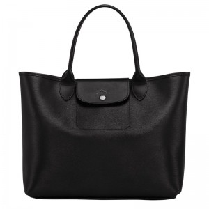 Black Longchamp Le Pliage City L - Canvas Women Shoulder bags | 249103SLP