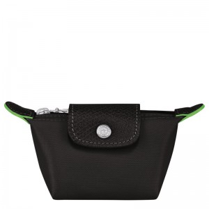 Black Longchamp Le Pliage Green Coin purse - Recycled canvas Women Cardholders & Coin purses | 964270KIL