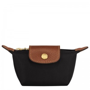 Black Longchamp Le Pliage Original Coin purse - Recycled canvas Women Cardholders & Coin purses | 850346MBE