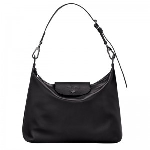 Black Longchamp Le Pliage Xtra M Hobo - Leather Women Shoulder bags | 098437LTM