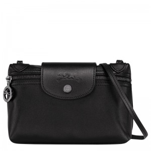 Black Longchamp Le Pliage Xtra XS Crossbody bag - Leather Women Crossbody bags | 623051HSQ