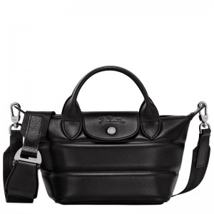 Black Longchamp Le Pliage Xtra XS - Leather Women Handbags | 205368JEP