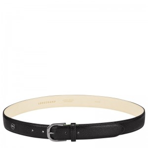 Black Longchamp Le Pliage - Leather Women Belts | 967482HXF