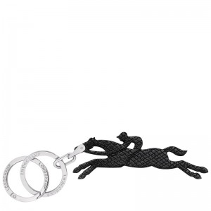 Black Longchamp Le Pliage - Leather Women Key rings | 214508RPM