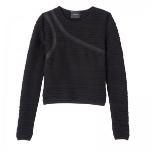 Black Longchamp Short top - Knit Women Tops & Blouses | 289560VTJ