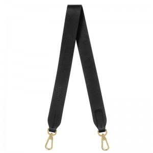 Black Longchamp Spring/Summer 2024 Collection - Leather Women Shoulder straps | 971604OKH