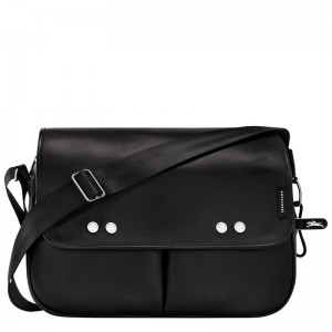 Black Longchamp Très Paris M Crossbody bag - Leather Women Crossbody bags | 459732NWM