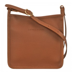 Caramel Longchamp Le Foulonné S Crossbody bag - Leather Women Crossbody bags | 046315UIF