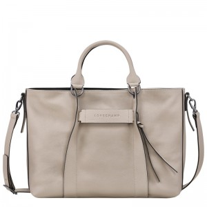 Clay Longchamp 3D L - Leather Women Handbags | 604153HUK