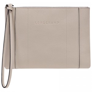 Clay Longchamp 3D Pouch - Leather Women Pouches & Cases | 253180VHA