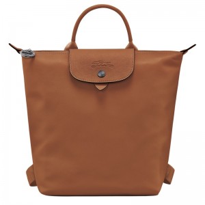 Cognac Longchamp Le Pliage Xtra S - Leather Women Backpacks | 130964NWJ