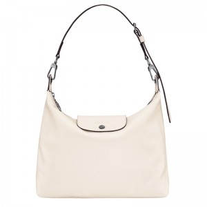 Ecru Longchamp Le Pliage Xtra M Hobo - Leather Women Shoulder bags | 873059ZXE