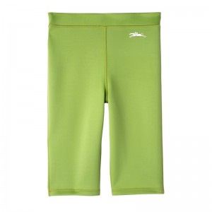 Green Light/Strawberry Longchamp Cycling short pants - Jersey Women Trousers & shorts | 835947ELA