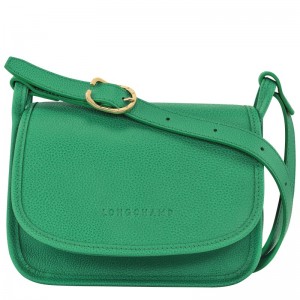 Green Longchamp Le Foulonné S Crossbody bag - Leather Women Crossbody bags | 548261TGZ