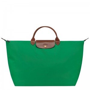 Green Longchamp Le Pliage Original S - Recycled canvas Women Travel bags | 139856DQV