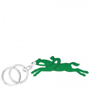 Green Longchamp Le Pliage - Leather Women Key rings | 608527WYI