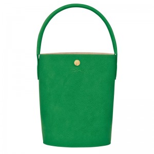 Green Longchamp Épure S Bucket - Leather Women Handbags | 410793OXS