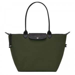 Khaki Longchamp Le Pliage Energy L - Recycled canvas Women Shoulder bags | 051867GSR