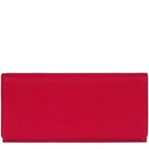 Love Longchamp Le Foulonné Continental - Leather Women Wallets | 372586RZC