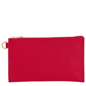 Love Longchamp Le Foulonné Pouch - Leather Women Pouches & Cases | 016784ROD