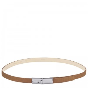 Natural Longchamp Le Roseau - Leather Women Belts | 471689RZV