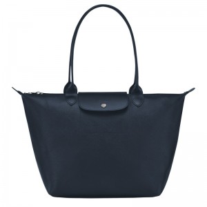 Navy Longchamp Le Pliage City L - Canvas Women Shoulder bags | 568271NJO