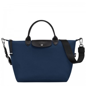 Navy Longchamp Le Pliage Energy L - Recycled canvas Women Handbags | 152730NSV