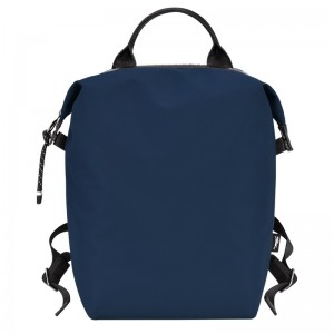 Navy Longchamp Le Pliage Energy L - Recycled canvas Women Backpacks | 863075NBT