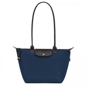 Navy Longchamp Le Pliage Energy L - Recycled canvas Women Shoulder bags | 392047QJR