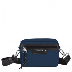 Navy Longchamp Le Pliage Energy S Camera bag - Recycled canvas Men Crossbody bags | 347026WKH