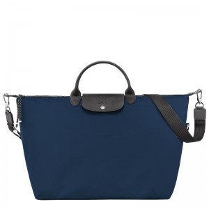 Navy Longchamp Le Pliage Energy S - Recycled canvas Men Travel bags | 590634PCN