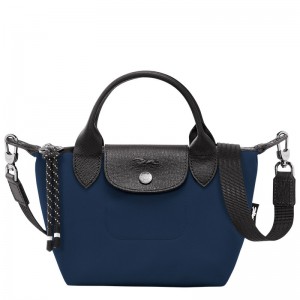 Navy Longchamp Le Pliage Energy XS - Recycled canvas Women Handbags | 397068XSJ