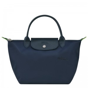 Navy Longchamp Le Pliage Green S - Recycled canvas Women Handbags | 702468WDS