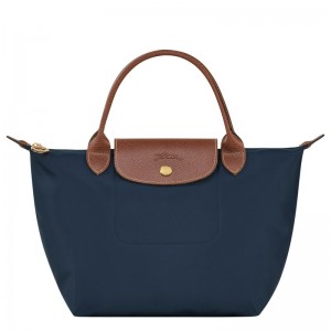 Navy Longchamp Le Pliage Original S - Recycled canvas Women Handbags | 298370VCU