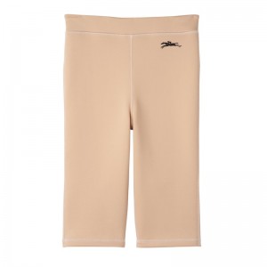 Nude Longchamp Cycling short pants - Jersey Women Trousers & shorts | 049276KJZ