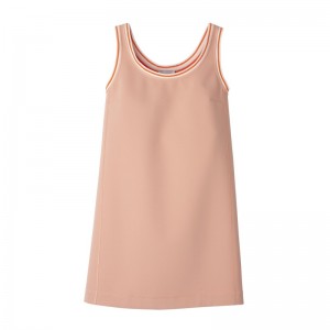 Nude Longchamp Dress - Double faced Women Dresses & Skirts | 452370YDC