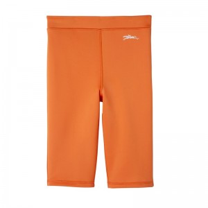 Orange Longchamp Cycling short pants - Jersey Women Trousers & shorts | 738591SCW