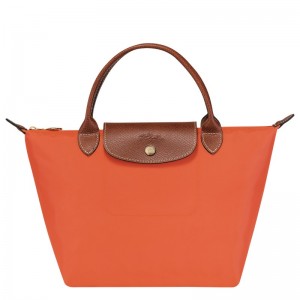 Orange Longchamp Le Pliage Original S - Recycled canvas Women Handbags | 394526ZVC