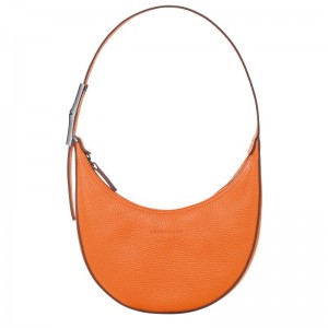 Orange Longchamp Le Roseau Essential S Hobo - Leather Women Shoulder bags | 516894KHX